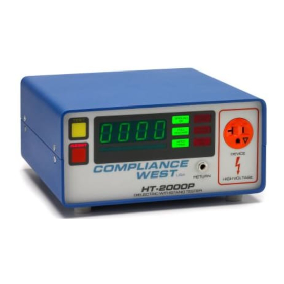 Compliance West HT-2000P Manuals