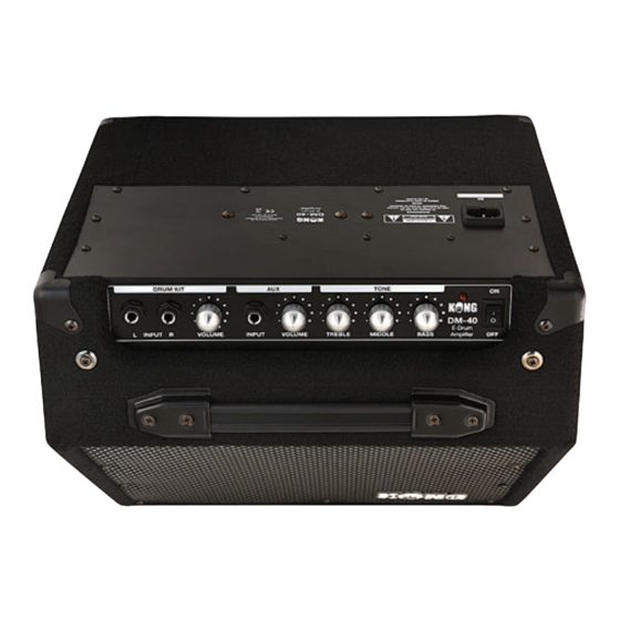Kong DM-40 Quick Start Manual