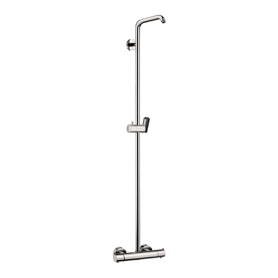 Hans Grohe Croma Showerpipe 04536820 Installation/User Instructions/Warranty