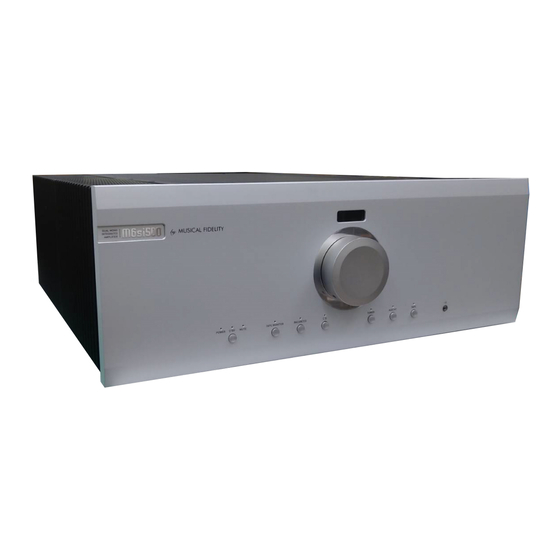 Musical Fidelity m6si500 Manual