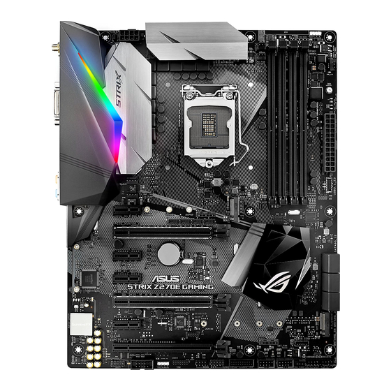 Asus STRIX Z270E GAMING Quick Start Manual