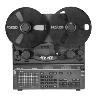 Fostex R8 Owner's Manual