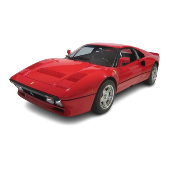 Ferrari GTO Owner's Manual