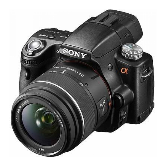 Sony slt-a35 Instruction Manual