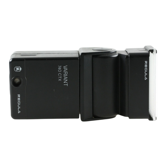 REGULA Variant 740 CTX Manual