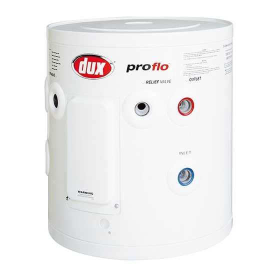 Dux Proflo 25W124 Owner's Manual