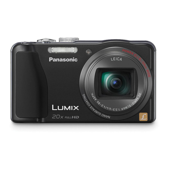 Panasonic Lumix DMC-TZ31 Operating Instructions For Advanced Features