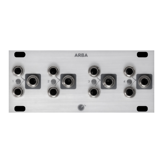 User Manuals: Plum Audio ARBA Quad VCA