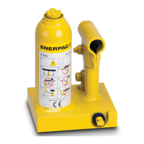 Enerpac GBJ Series Instruction Manual