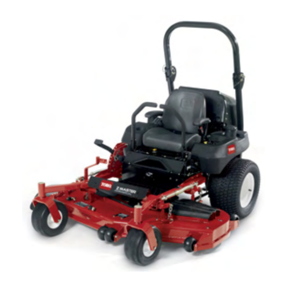 Toro Z580 DFI Z Master Lawn Mower Manuals