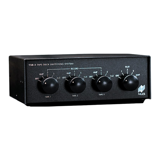 Niles TSB-3 Specifications