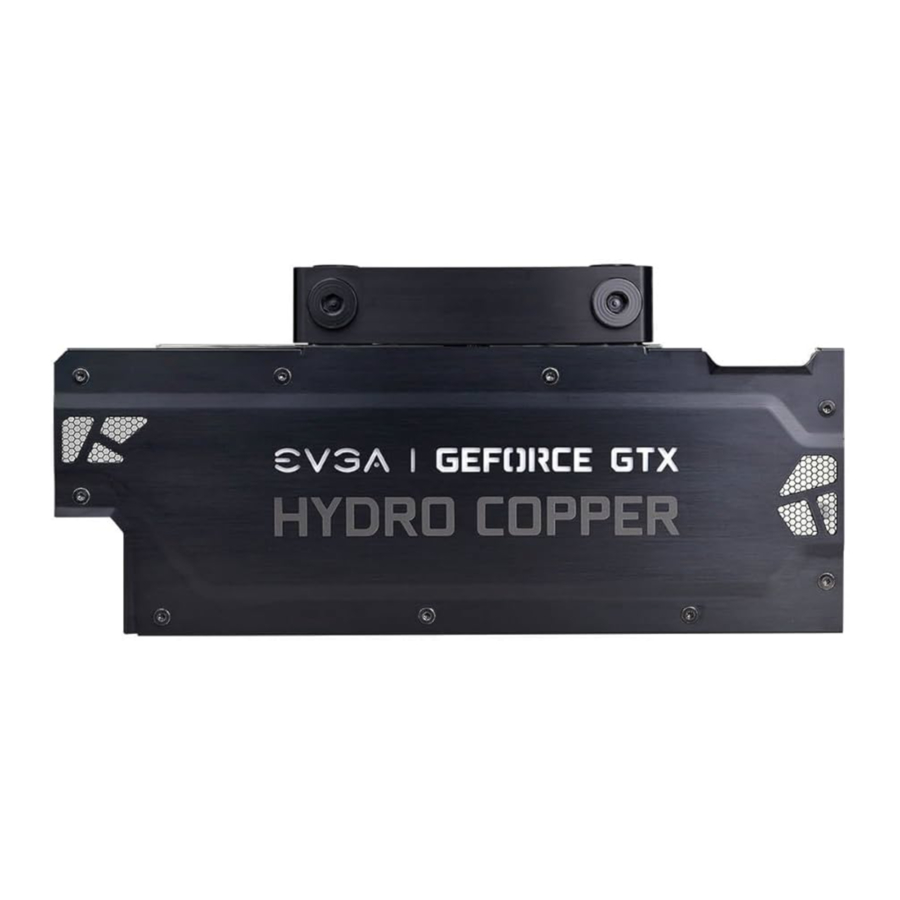 EVGA GEFORCE GTX 1080 Ti - SC Waterblock Manual