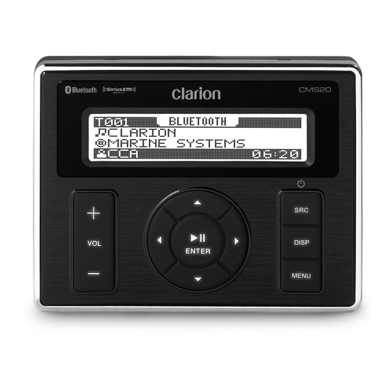 Clarion CMS20 Owner's Manual & Installation Manual