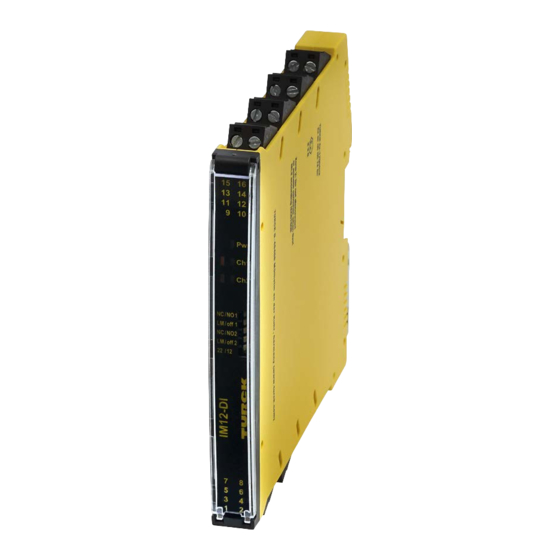 turck IM12-DI03-1S-2T Quick Start Manual