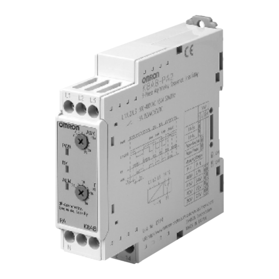 Omron K8AB-PA1 Manual