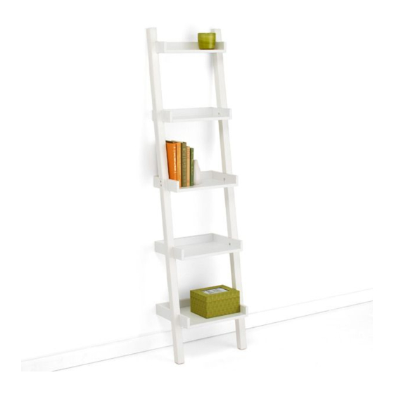 The Container Store Linea Leaning Bookcase Assembly Instructions Manual