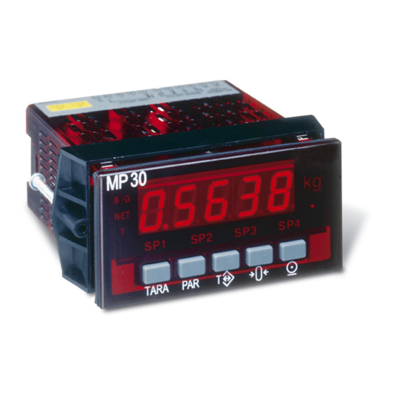 Minebea Intec MP30 Manual