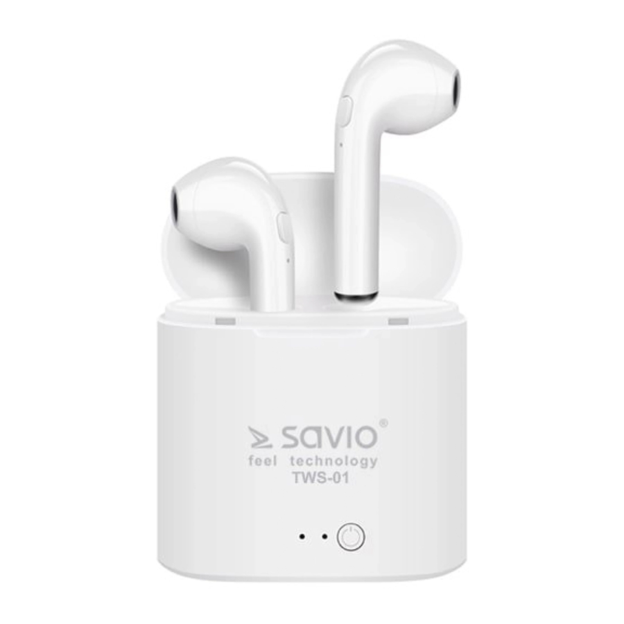 Savio TWS-01, TWS-02 - Bluetooth Wireless Earphones Manual