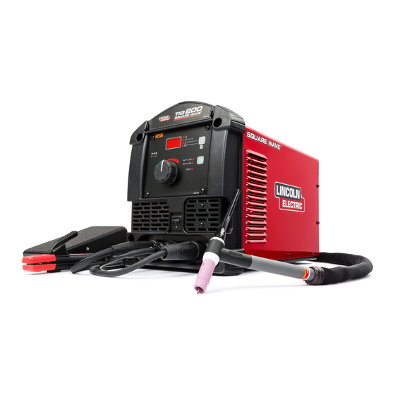 Lincoln Electric SQUARE WAVE TIG 200 Quick Reference Manual