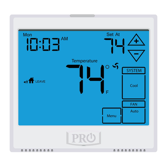 Pro 1 IAQ T925 Programmable Thermostat Manuals