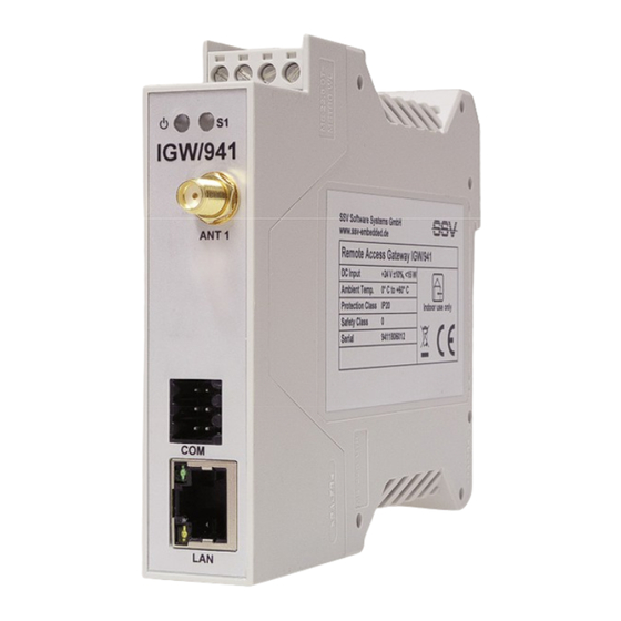 SSV IGW/941 Hardware Reference Manual