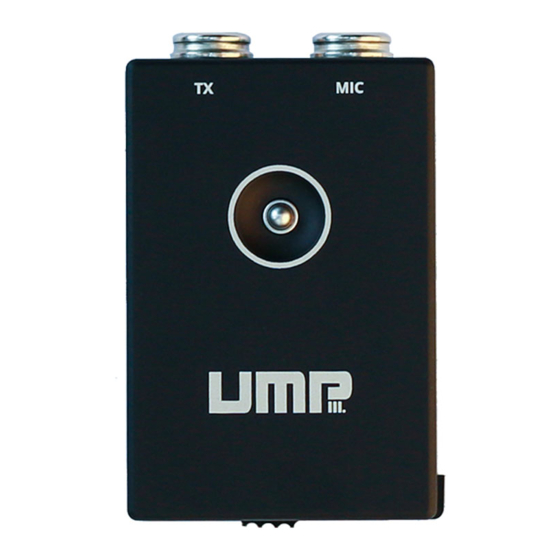 Ambient UMP III Instruction Manual