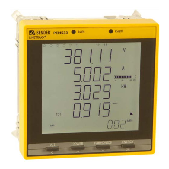 Bender PEM533 Series Manual
