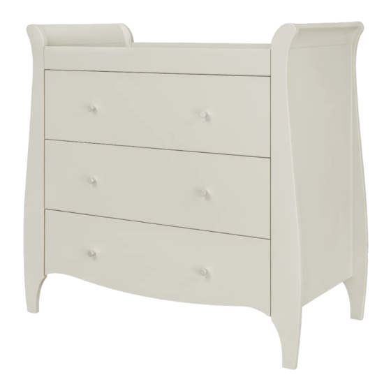 Tutti Bambini Roma Chest Changer Assembly Instructions Manual