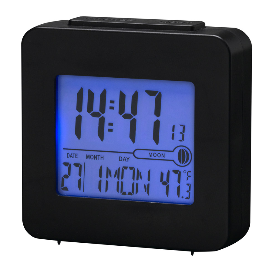 DENVER REC-34 Radio Controlled Clock Quick Start Guide