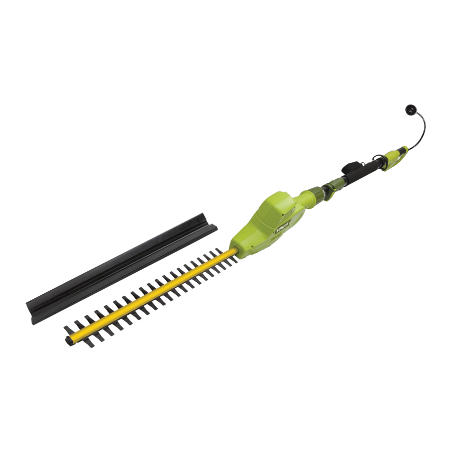 SunJoe SJH902E - Electric Telescoping Pole Hedge Trimmer Manual