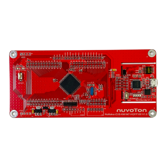 Nuvoton NuMaker-EVB-KM1M7-HQFP100 User Manual