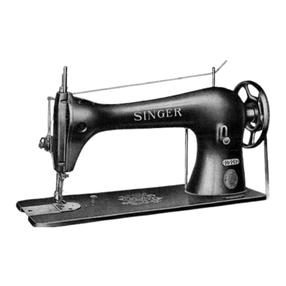 Singer 16-133 Instructions For Using And Adjusting