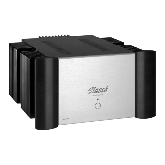 Classe Audio CAV-180 Owner's Manual