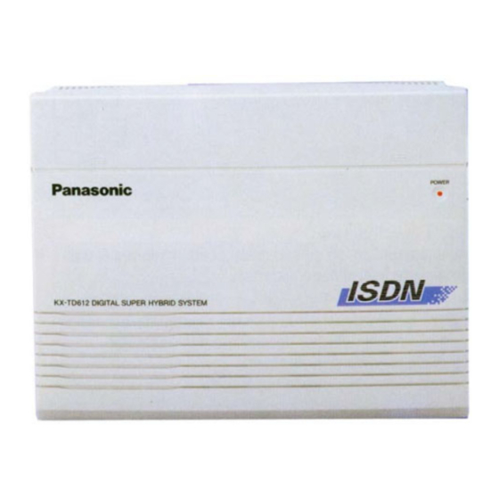 Panasonic KX-TD612 General Description Manual