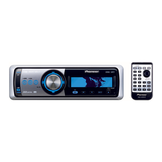 Pioneer DEH-P8MP Operation Manual