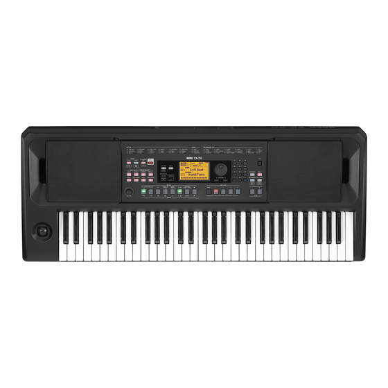 Korg EK-50 Quick Start Manual