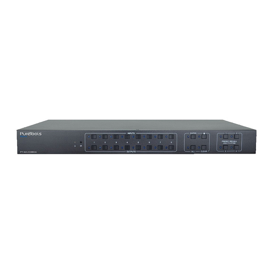 PureTools PT-MA-HD88DA User Manual