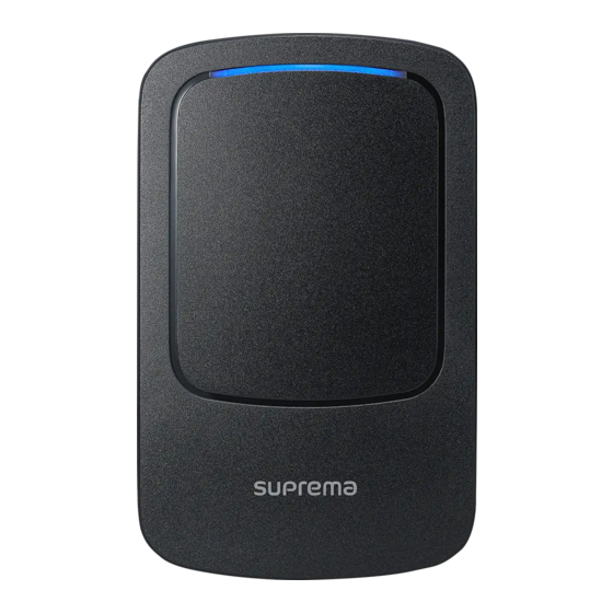 suprema XPD2-GKDBS Installation Manual
