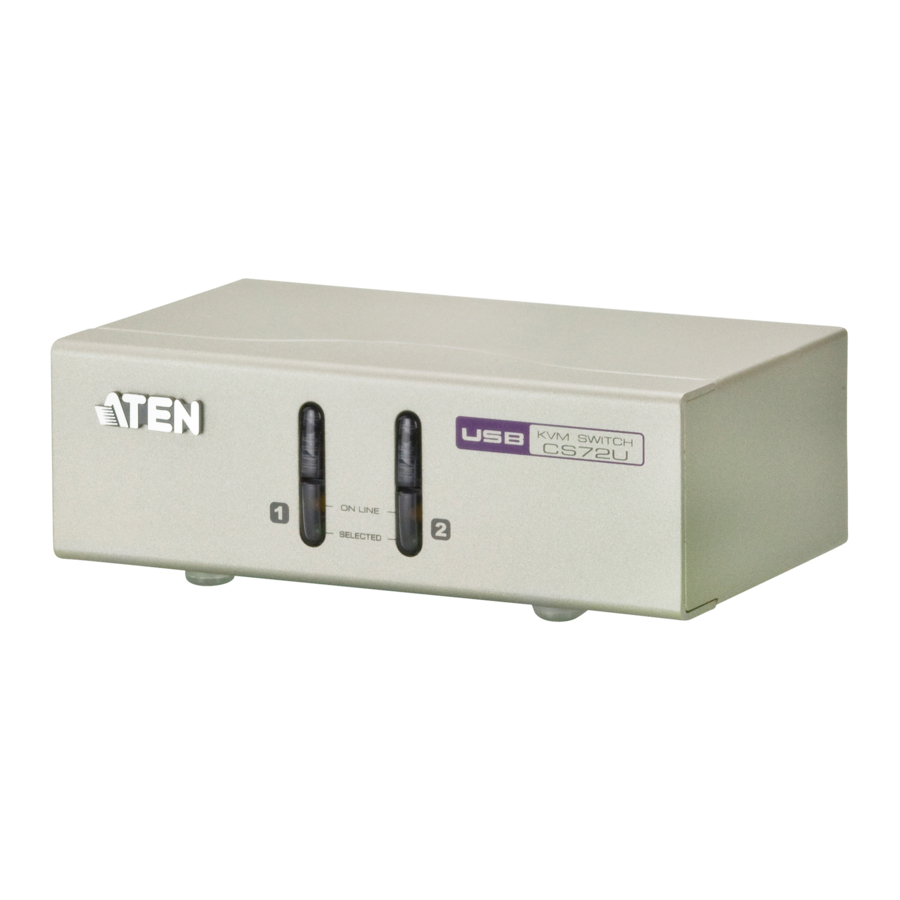ATEN CS74U,CS72U - 4/2-Port USB KVM Switch Manual
