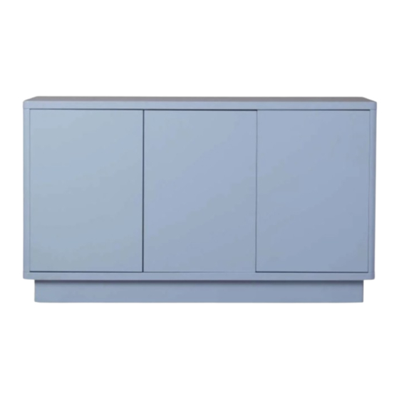 Mocka Oslo Three Door Buffet Manual