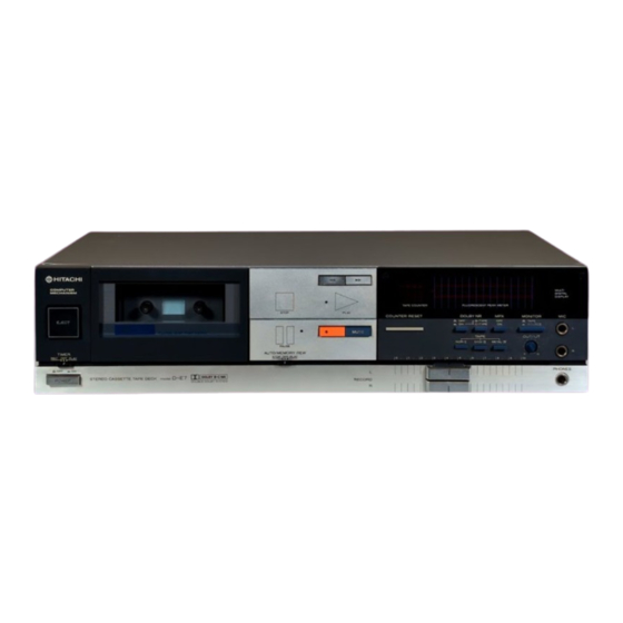 Hitachi D-E7 Manuals
