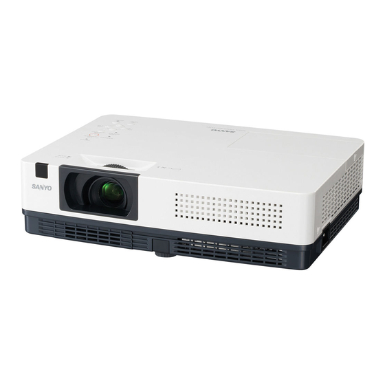 Sanyo PLC-XR301 - XGA Projector With 3000 Lumens Manuals