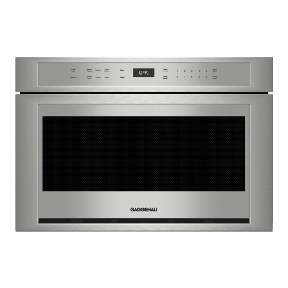 Gaggenau MW 420 620 Use And Care Manual