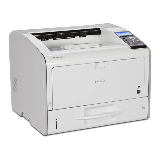 Ricoh SP 6430dn Read This First Manual