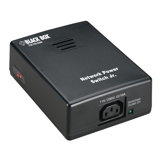 Black Box SWI080A-R3 User Manual