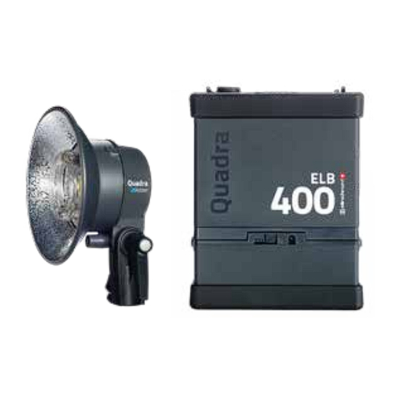 Elinchrom Quadra ELB 400 Quick Start Manual