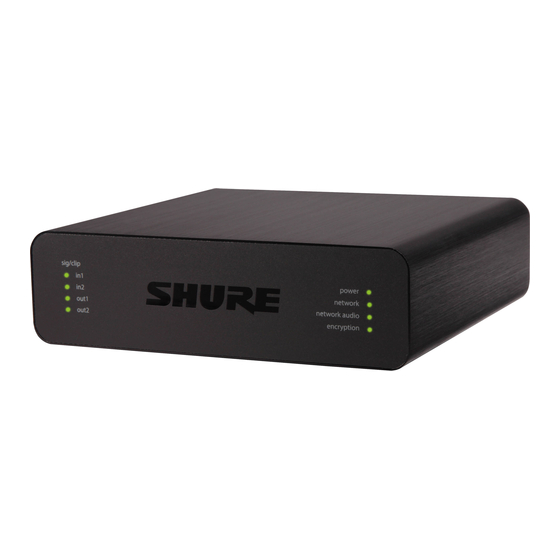 Shure ANI22 Manual