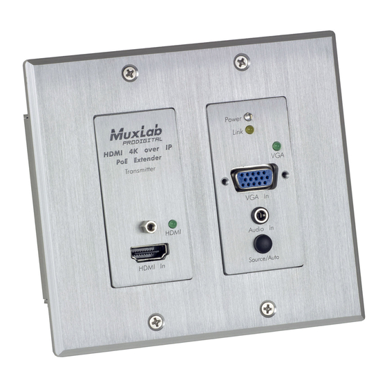 MuxLab 500773-TX Quick Installation Manual