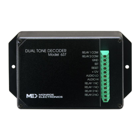 Digital Alert Systems 637 Manuals