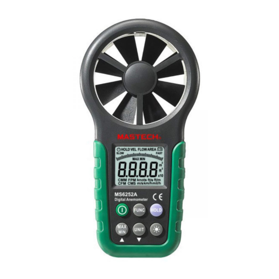 Mastech MS6252A Operation Manual